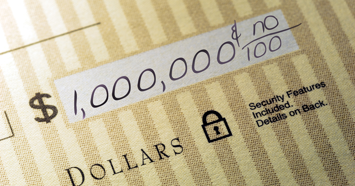 MultiMillion-Dollar Check