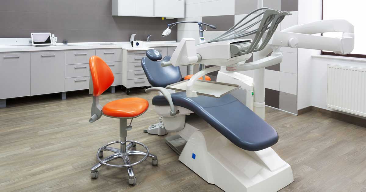Chair in a dental office